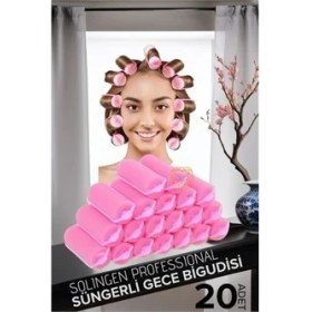 Resim Süngerli Gece Bigudisi 3 cm 20 Adet Solingen Professional 