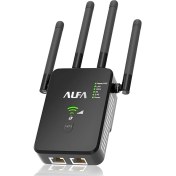 Resim Alfa Net Waverider 3in 1 Wifi Pro Sinyal Yaklaştırıcı - Güçlendirici 1200MBPS 5g Ap Repeater Router Dual Band 
