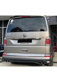 Resim Vw Transporter T7 Abt Arka Ek Plastik Siyah Difüzör Arka-bodykit-ek-karlık 