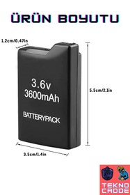 Resim beboncool PSP 1000 Uyumlu 3600mAh Batarya 