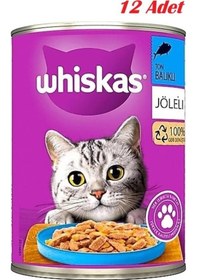 Resim Whiskas Konserve Kedi Maması Ton Balıklı 400 Gr X 12 Adet 