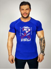 Resim Black İstanbul Savage Beast Veandella Baskılı Fitness Tshirt 