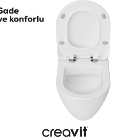 Resim Terra Duroplast Yavaş Kapanan Klozet Kapaklı Beyaz Set 