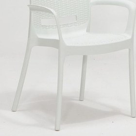 Resim 6 Adet Rattan Kollu Bahçe Sandalye -beyaz 