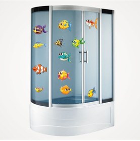 Resim Sevimli Balıklar Duşakabin ve Banyo Sticker 