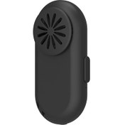 Resim YKD Store K1 Mini Klips Tipi Maske Fan USB Şarj 3 Vitesli Ayarlanabilir Küçük Fan (Siyah) 