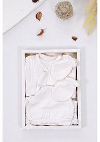 Resim Sitilin Kız Bebek Beyaz 5 Li Hastane Çıkışı Seti Stl6650 Beyaz 