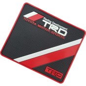 Resim caraks Kaydırmaz Silikonlu Ped Araç Göğüs Torpido Ev Ofis Çok Amaçlı TRD Motor Sports Desenli 19 cmx16,5 cm 