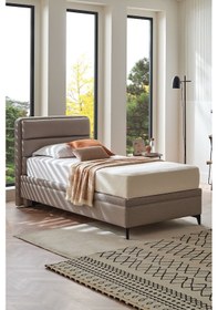 Resim Botanic 2'li Baza, Başlık Set - Vizon - 180x200 Cm 