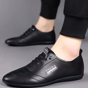 Resim Erkek Moda Alçak Topuklu Evrensel Uygunluk Slip-On Casual Ayakkabılar Grafik PU Üst, Kumaş İç Astar ve Çizme ile 