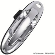 Resim Xuweiwei Car Exterior Kapı Kolu Arka Sağ Abs Lc100 4500 4700 1998-2007 Lx470 Silvery 69220-60061 
