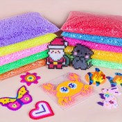 Resim 500 Adet/Paket 5Mm Füze Boncukları Büyük Delik Boncuklar El Yapımı Takı Tasarımı Malzemeleri İçin - Yüksek Kaliteli Piksel Puzzle Boncuklar Yaratıcı El Sanatları İçin - Takı Tasarımcıları, El Sanatçıları ve Hobiler İçin Mükemmel 