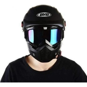 Resim Motor Maske Motorcu Maskesi Koruyucu Tam Yüz Kask Altı Maske 