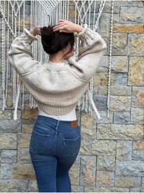 Resim nancastore el örgüsü hırka bolero 