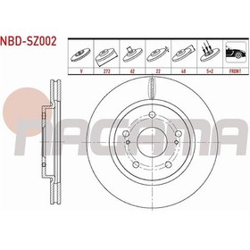 Resim Suzukı Swıft Iv Fz,nz 1.2 2010- Fren Diski Ön Havalı 5 Bjn 272x22x62x40 5531170l00000 