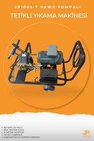 Resim JetPro Teknik 160 Bar Yüksek Basınçlı Yıkama Makinesi İtalyan Hawk Pompalı 220V - Ev Elektriği ile Çalışır 