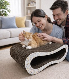 Resim Yelbegen Karton Kedi Tırmalama 