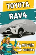 Resim Car Shell Toyota Rav4 Uyumlu Araba Brandası Su ve Güneş Geçirmez Çizilmez Miflonlu Örtü Oto Örtü 