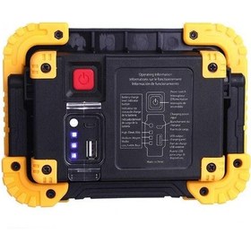 Resim 750 Lümen Powerbank Şarjlı Işıldak Çok Renkli 