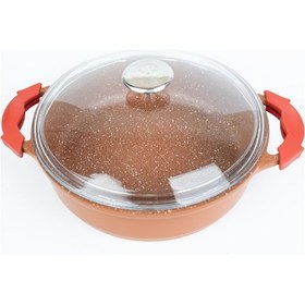 Resim Masterchef Aluminyum Döküm K.yarık Tencere 28 Cm Turuncu 