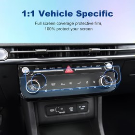 Resim 2 adet Tucson 2025 AC Ekran Koruyucu Hyundai Tucson (SE/SEL/SEL Convenience/XRT/Limited/Blue/N Line) AC Ekranları için, 2025 Tucson Hibrit Aksesuarları Yüksek Netlik Koruyucu Film A/C Ekran Nano Koruyucu Film 