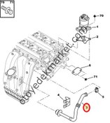 Resim PEUGEOT 206 GTI MANİFOLD DÖNÜŞÜM BORUSU (ORJİNAL) 