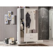 Resim Abre Vm-342 Beyaz Vestiyer Portmanto Ayakkabılık 