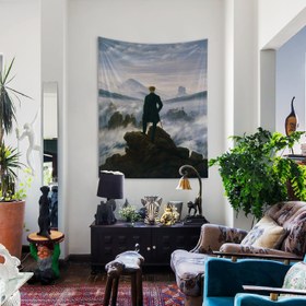 Resim Wanderer above the Sea of Fog Duvar Örtüsü - 160 cm x 220 cm 