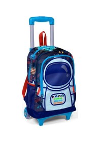 Resim Coral High Kids Saks Mavi Astronot Desenli Çekçekli 2'li Çanta Seti Set0223924 Çok Renkli 