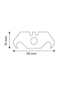 Resim VIP-TEC Profesyonel Güvenlikli/Halıcı Metal Maket Bıçağı 