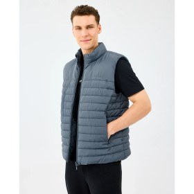 Resim Skechers M Outerwear Polar Lining Paded Vest Erkek Gri Yelek S242212-3998 