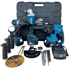 Resim Sarjlı Hilti-Şarjlı Spral-Şarjlı Çelik Mandrenli Matkap 3'lü Set 