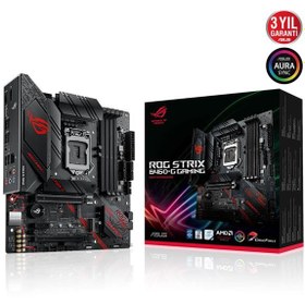 Resim Asus Rog Strix B460-G Gaming Intel 10.Nesil DDR4 Hdmı Dp 2xM2 Usb3.1 Anakart 