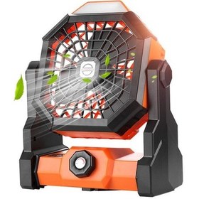 Resim Aoresac Taşınabilir Çadırlık Harici Fan Sonsuz Hız Ayarlı 270 Dönüşlü 8836 Siyah 