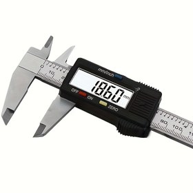 Resim V270parça No. Model Dijital Mikrometre - Hassasiyet 0-150mm Aralığı, 2'si 1 Arada Kalınlık ve Derinlik Ölçer, Pil ile Çalışır (36V) Çift Ölçek (mm/Hg ve İnçler/Ayaklar) için Mühendislik, Üretim, Kendin Yap, Kendin Yap Ölçümü, Net Ekran, Dayanıklı Plastik Gövde 