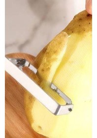 Resim Paslanmaz Çelik Domates Soyacağı Profesyonel Soyacak 