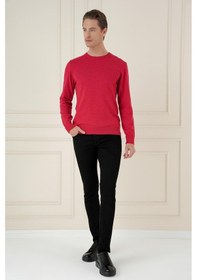 Resim Efor Tr 875 Slim Fit Kırmızı Klasik Triko Kırmızı 