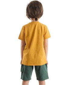 Resim Denokids Up Kepçe Erkek Çocuk T-shirt Şort Takım Çok Renkli 