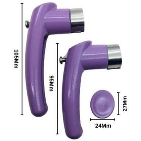 Resim Çaydanlık Sapı Takımı Kulp Tutamak Seti Parlak Lila Yanmaz Lila 