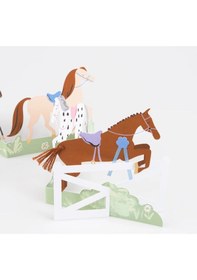 Resim Meri Meri - Concertina Horse Card - Atlar Tebrik Kartı 