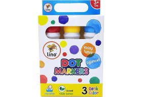 Resim Dunai Lino Dot Markers 3'lü Yıkanabilir 