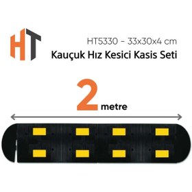 Resim Hayat Trafik Kauçuk Hız Kesici Kasis Seti 2 metre - EKO 