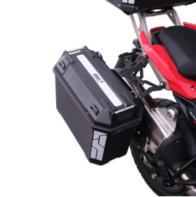 Resim GP KOMPOZİT GP Kompozit Universal 26 lt x 2 Plastik Motosiklet Yan Çanta Seti Siyah 