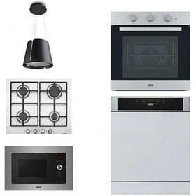 Resim Franke FSL 82 H XS - FHNL 604 4G XS E -FABER F45 - FSL 20 MW XS -FDWS 614 D8P DOS İnox Ankastre Set 