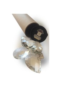 Resim Damla Kristal Avize Taşı 5 Adet Cam Lazer Kesim 50 Mm 