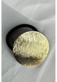 Resim Caş Dekorasyon Gold Renk Metal Detay Lastikli Toka 