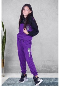 Resim Fyk Kids Snow Fashıon Baskılı Kız Eşofman Takımı Mor 