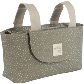 Resim Walking Mum Poppy Bebek Arabası Puantiyeli Organizer Çanta Moss 