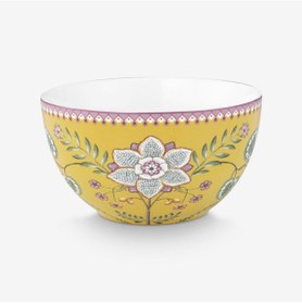 Resim Sarı Porselen Servis Kasesi 18 Cm 