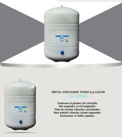 Resim Tüm Su Arıtma Cihazları Uyumlu Metal Genleşme Tankı 20 Litre 
